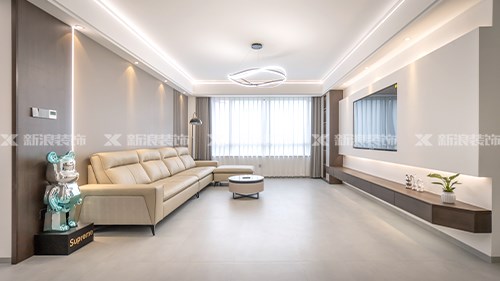装修实景130m²现代极简久看不腻的配色|长沙全屋整装