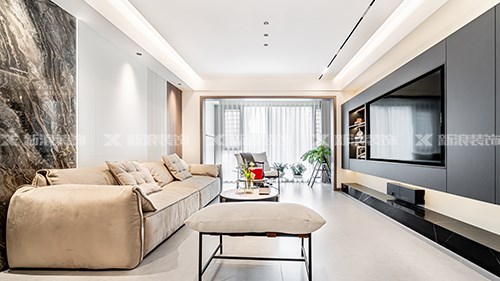 120m²旧房大改造 现代简约高级灰+木色绝了|长沙全屋整装