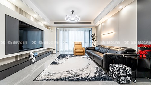 简约耐看配色，当属黑白棕！146m²现代实景|长沙全屋整装