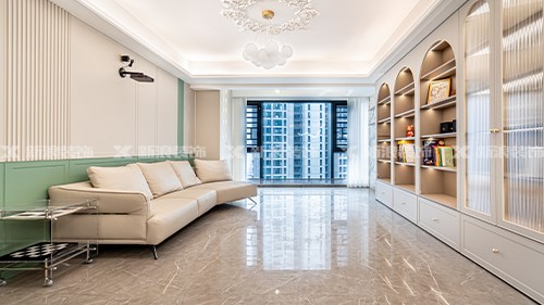 143m²精装全屋定制，法式奶油温馨实用|长沙全屋整装